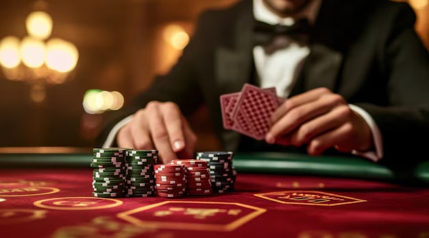 Live dealer baccarat game screen with game data output